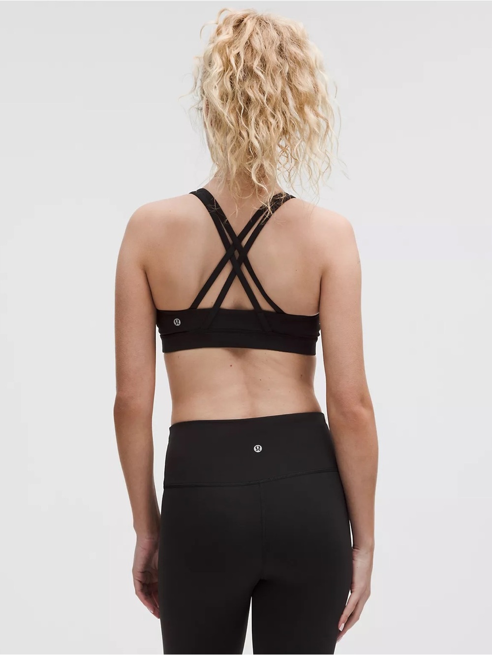 lululemon athletica Black Crossback Sports Bra
